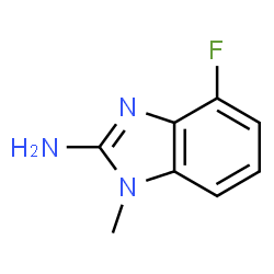 1-甲基-2-氨基-4-氟苯并咪唑结构式