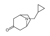 (1R,5S)-8-(环丙基甲基)-8-氮杂二环[3.2.1]辛烷-3-酮结构式