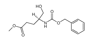 4-(S)-[4-(N-benzyloxycarbonylamino)-5-hydroxy]pentanoic acid methyl ester Structure