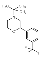 4-叔丁基-2-[3-(三氟甲基)苯基]-吗啉结构式