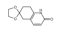 Spiro[1,3-dioxolane-2,6'(2'H)-quinolin]-2'-one, 1',5',7',8'-tetrahydro- Structure