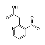 2-(3-硝基吡啶-2-基)乙酸结构式