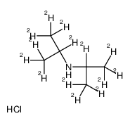 N,N-二异丙胺-d14盐酸盐结构式