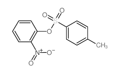 Benzenesulfonic acid,4-methyl-, 2-nitrophenyl ester结构式
