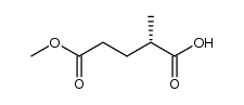 (S)-5-methoxy-2-methyl-5-oxopentanoic acid结构式