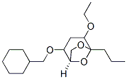 6,8-Dioxabicyclo3.2.1octane, 2-(cyclohexylmethoxy)-4-ethoxy-5-propyl-, 1R-(exo,exo)- Structure