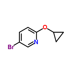 5-溴-2-环丙氧基吡啶结构式