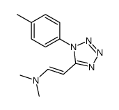 N,N-dimethyl-2-[1-(4-methylphenyl)tetrazol-5-yl]ethenamine结构式