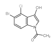 1-(5-BROMO-4-CHLORO-3-HYDROXY-1H-INDOL-1-YL)ETHANONE picture