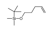 tert-butyl-dimethyl-pent-4-enoxysilane结构式