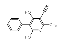 3-Cyano-4,6-dihydroxy-2-methyl-5-phenylpyridine Structure