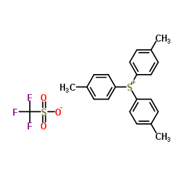 三对甲苯基锍三氟甲烷磺酸盐结构式