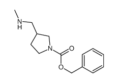 benzyl 3-((Methylamino)Methyl)pyrrolidine-1-carboxylate结构式