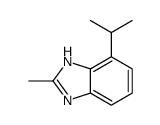 (9ci)-2-甲基-4-(1-甲基乙基)-1H-苯并咪唑结构式