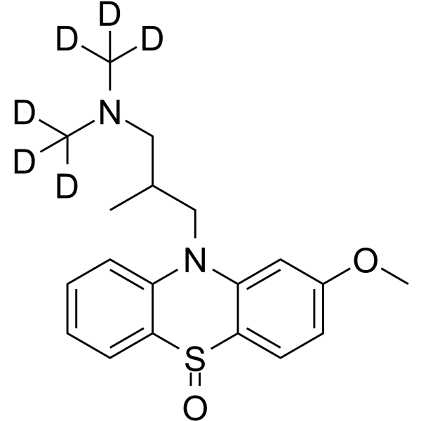 (rac)-Methotrimeprazine-d6 sulfoxide Structure