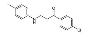 1-(4-chlorophenyl)-3-(p-tolylamino)propan-1-one结构式
