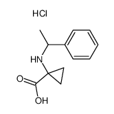 1-(methylbenzyl)aminocylopropanecarboxylic acid hydrochloride Structure
