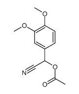 alpha-乙酰氧基-(3,4-二甲氧基苯基)乙腈结构式