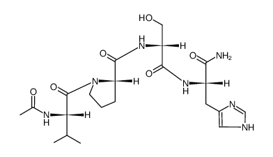 Ac-Val-Pro-D-Ser-His-NH2结构式