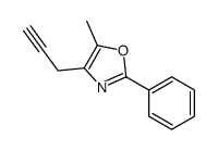 5-methyl-2-phenyl-4-prop-2-ynyl-1,3-oxazole Structure