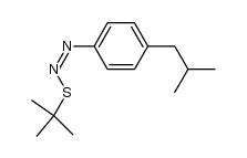 (Z)-1-(tert-butylthio)-2-(4-isobutylphenyl)diazene结构式