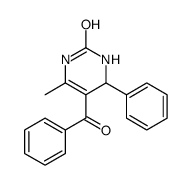 5-benzoyl-6-methyl-4-phenyl-3,4-dihydro-1H-pyrimidin-2-one Structure