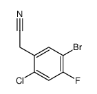 2-(5-溴-2-氯-4-氟苯基)乙腈结构式