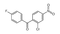 (2-chloro-4-nitrophenyl)-(4-fluorophenyl)methanone结构式