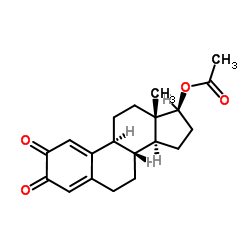 (17β)-2,3-Dioxoestra-1(10),4-dien-17-yl acetate Structure