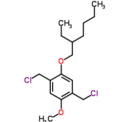 2,5-bis-(Chloromethyl)-1-methoxy-4-(2-ethylhexyloxy)benzene Structure