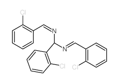 Methanediamine,1-(2-chlorophenyl)-N,N'-bis[(2-chlorophenyl)methylene]- Structure