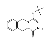 (S)-2-(tert-butoxycarbonyl)-1,2,3,4-tetrahydroisoquinoline-3-carboxamide Structure