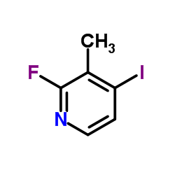 2-氟-3-甲基-4-碘吡啶结构式