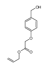 prop-2-enyl 2-[4-(hydroxymethyl)phenoxy]acetate结构式