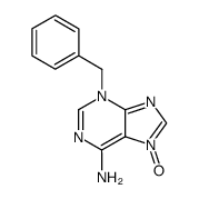 6-amino-3-benzyl-3H-purine 7-oxide Structure