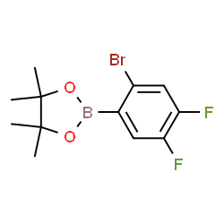 2-Bromo-4,5-difluorophenylboronic acid pinacol ester Structure