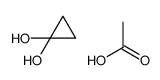 acetic acid,cyclopropane-1,1-diol Structure