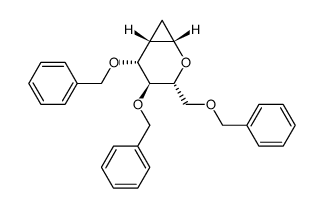 1,5-anhydro-2-deoxy-3,4,6-tri-O-benzyl-1,2-C-methylene-D-glycero-D-talo-hexitol结构式