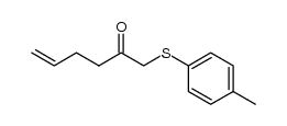 1-(p-tolylsulfanyl)hex-5-en-2-one Structure