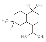 Naphthalene,1,6-dichlorodecahydro-1,6-dimethyl-4-(1-methylethyl)-, (1S,4S,4aS,6S,8aR)-结构式
