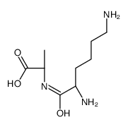 (2R)-2-[[(2S)-2,6-diaminohexanoyl]amino]propanoic acid结构式