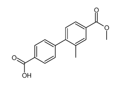 4-(甲氧基羰基)-2-甲基-[1,1-联苯]-4-羧酸结构式