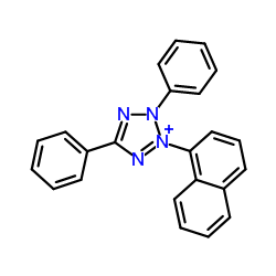 3-(1-Naphthyl)-2,5-diphenyl-2H-tetrazol-3-ium Structure