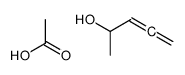 acetic acid,penta-3,4-dien-2-ol Structure