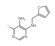 4,5-Pyrimidinediamine,6-chloro-N4-(2-furanylmethyl)-结构式