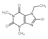 8-溴-7-乙基-1,3-二甲基-2,3,6,7-四氢-1H-嘌呤-2,6-二酮结构式
