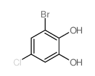 3-Bromo-5-chlorobenzene-1,2-diol Structure