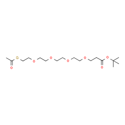 S-acetyl-PEG4-Boc structure