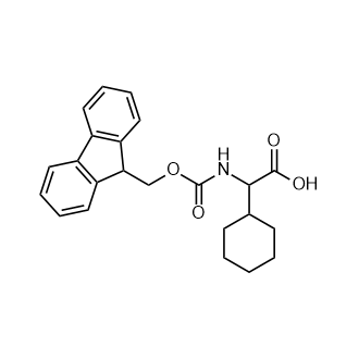 2-((((9H-芴-9-基)甲氧基)羰基)氨基)-2-环己基乙酸结构式
