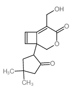 1-(4,4-dimethyl-2-oxo-cyclopentyl)-5-(hydroxymethyl)-3-oxabicyclo[4.2.0]octa-5,7-dien-4-one Structure